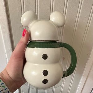 Brand New Disney Mickey Snowman Mug
